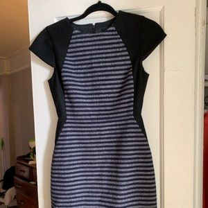 Wool cap sleeve dress